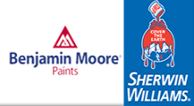 Benjamin Moore Paints/Sherwin Williams Paints